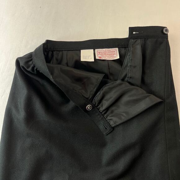 Pendleton Vintage Women’s Virgin Wool Black Pencil Skirt Size 8 Lined - Picture 5 of 8